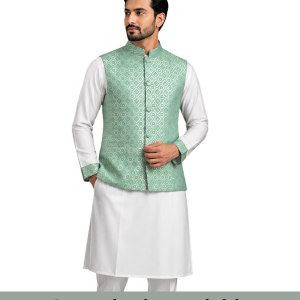 Green Kuti +White Panjabi