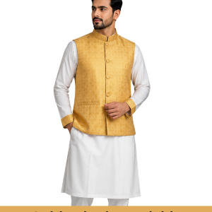 Golden Kuti +White Panjabi